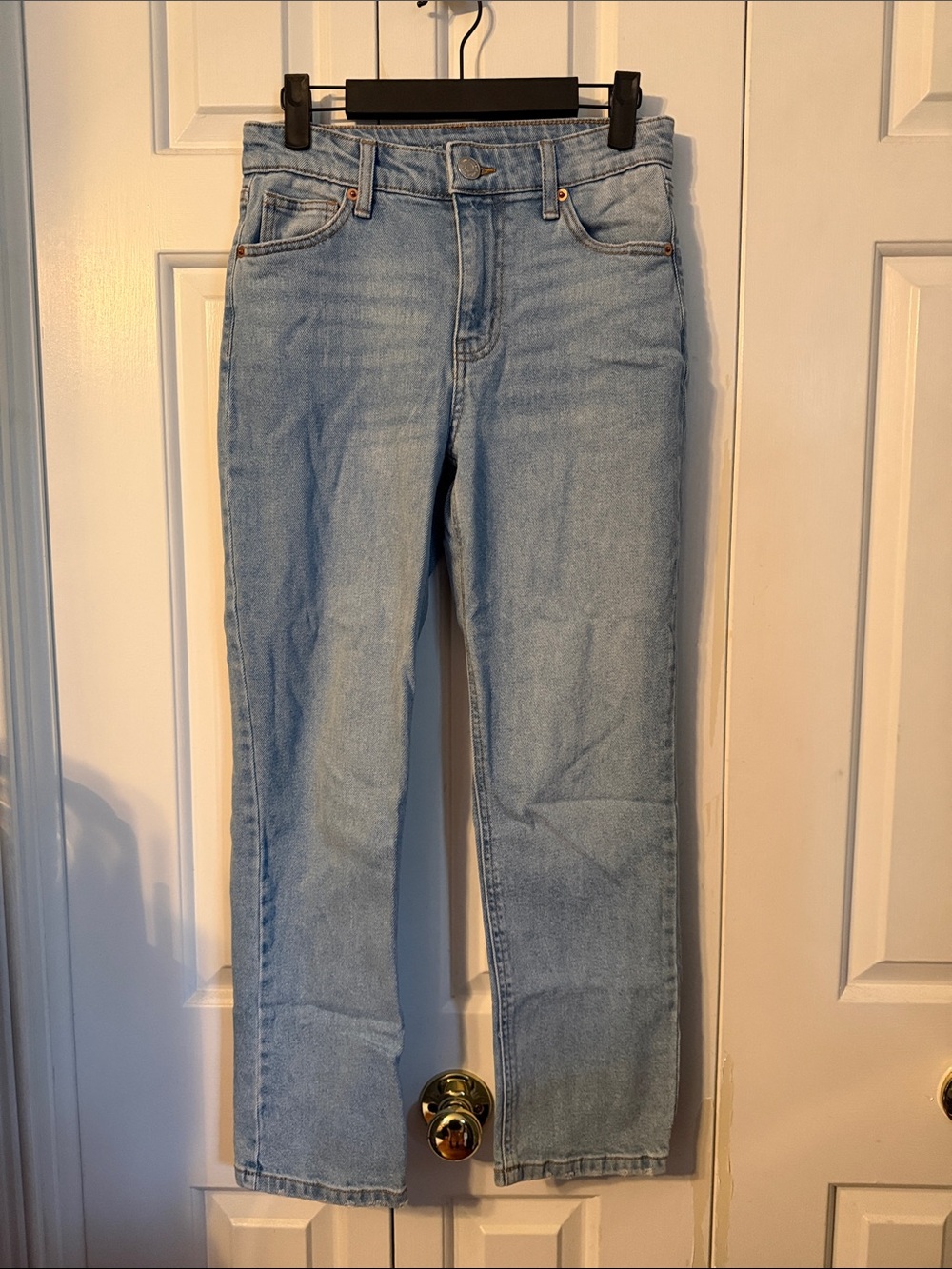 wild fable Light Blue High-Rise Straight Jeans